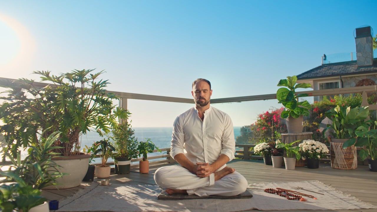 Meditation workshop film still