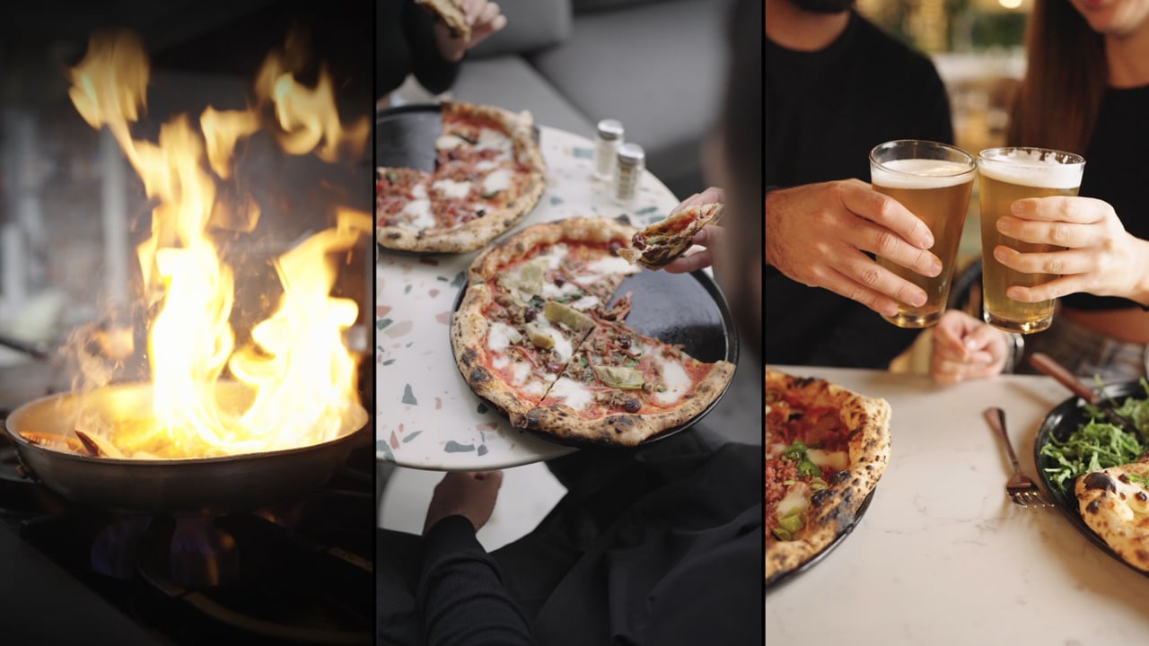 Restaurant vertical social videos still